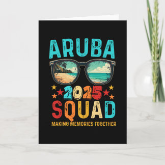 Cartão Esquadrão Aru 2025 Férias Amigo Família Combinando