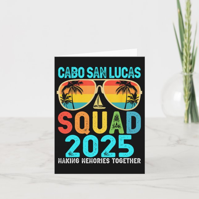 Cartão Esquadrão Cabo San Lucas 2025 Férias Amigos Famíli (Frente)
