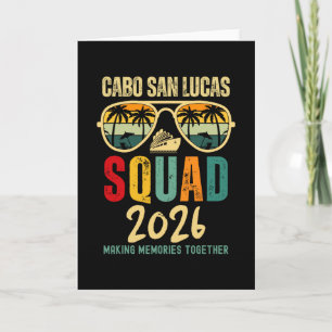 Cartão Esquadrão Cabo San Lucas 2026 Férias Amigos Famíli