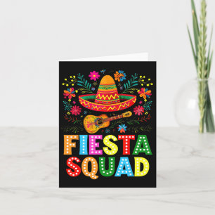 Cartão Esquadrão da Festa Cinco De Maio Vamos Festejar Me