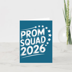 Cartão Esquadrão da Festa de Formatura 2026 Design Engraç