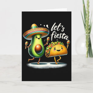 Cartão Esquadrão da Festa Tacos de Abacate Vamos Festa Di