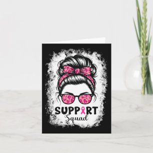 Cartão Esquadrão de Apoio Coque Desarrumado Rosa Guerreir