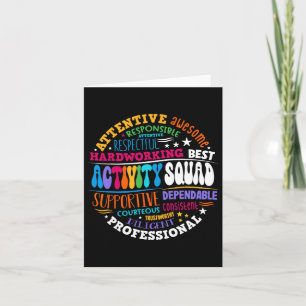 Cartão Esquadrão de Atividades Profissionais da Equipe In