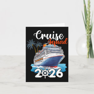 Cartão Esquadrão de cruzeiro 2026 navegando na praia de v