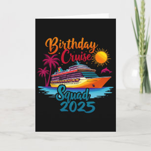 Cartão Esquadrão de Cruzeiro de Aniversário 2025 Festa de