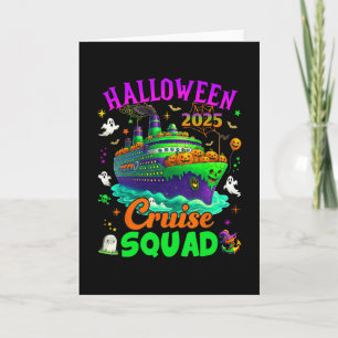 Cartão Esquadrão de Cruzeiro de Halloween 2025 Cruzeiros