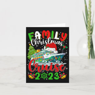 Cartão Esquadrão de Cruzeiros de Natal da Família 2023 Xm