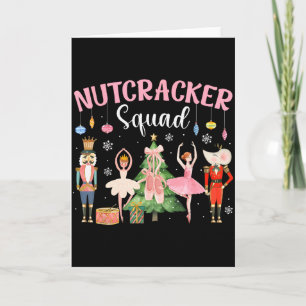 Cartão Esquadrão de Dança de Ballet Nutcracker de Natal M