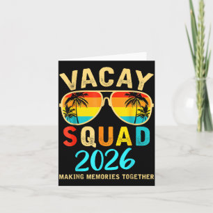 Cartão Esquadrão de Férias 2026 Férias de Verão Família A