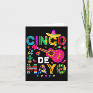 Cartão Esquadrão de Festa Cinco De Mayo Família Correspon