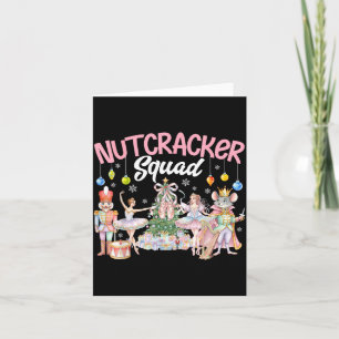 Cartão Esquadrão de Nutcracker de Natal Ballet Família Co