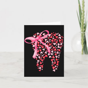 Cartão Esquadrão Odontológico Valentines Coração Bonito D