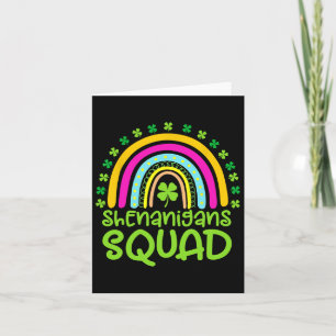 Cartão Esquadrão Shenanigans Feliz Dia de São Patrício Ar