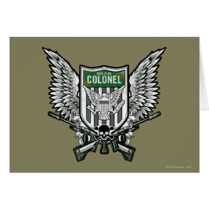 Cartão Esquadrão Suicida Bandeira Rick Pavilhão asas Ta