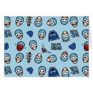 Cartão Esquadrão Suicida   Capitão Boomerang Emoji Patt