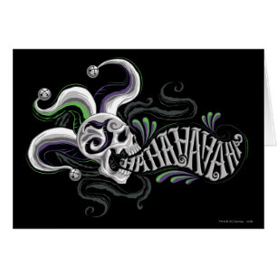 Cartão Esquadrão Suicida Caveira-Joker - Haha