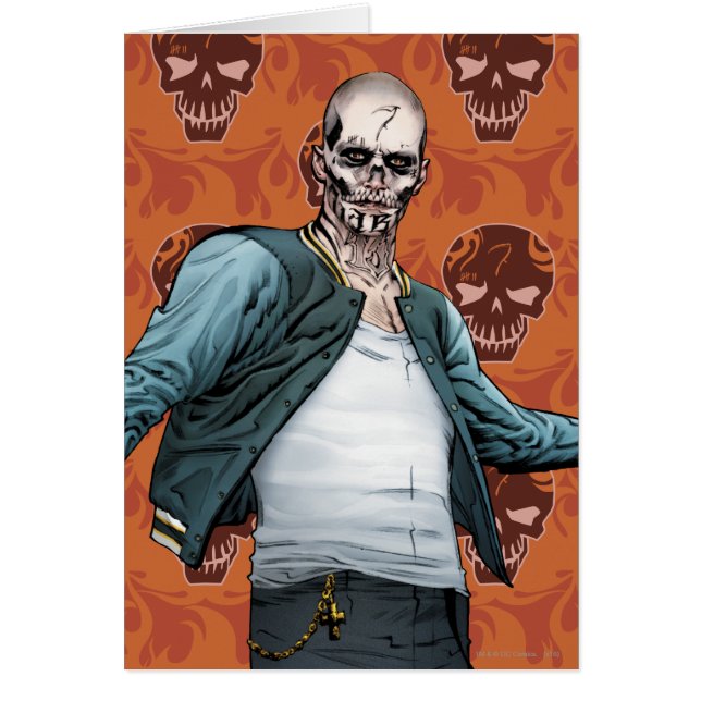 Cartão Esquadrão Suicida | El Diablo Comic Book Art (Frente)