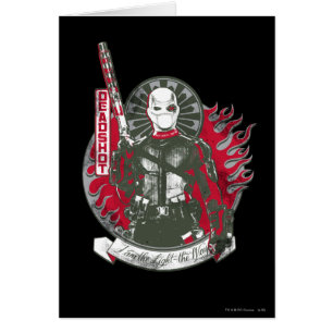 Cartão Esquadrão Suicida Imagem final "I am the Light"