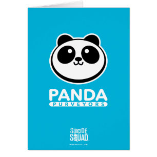 Cartão Esquadrão Suicida Logotipo Panda Purveyors