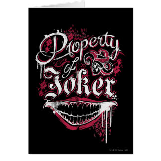 Cartão Esquadrão Suicida | Propriedade de Joker