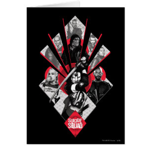 Cartão Esquadrão Suicida   Task Force X Gráfico Japonês