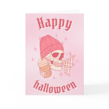 Esqueleto com Touca Feliz Halloween
