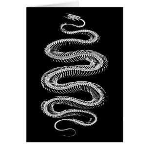 Cartão Esqueleto de Cobra de deslizamento