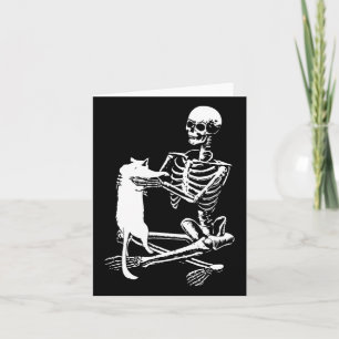 Cartão Esqueletrizando Uma Camisa De Gato, Preguiçoso Hal