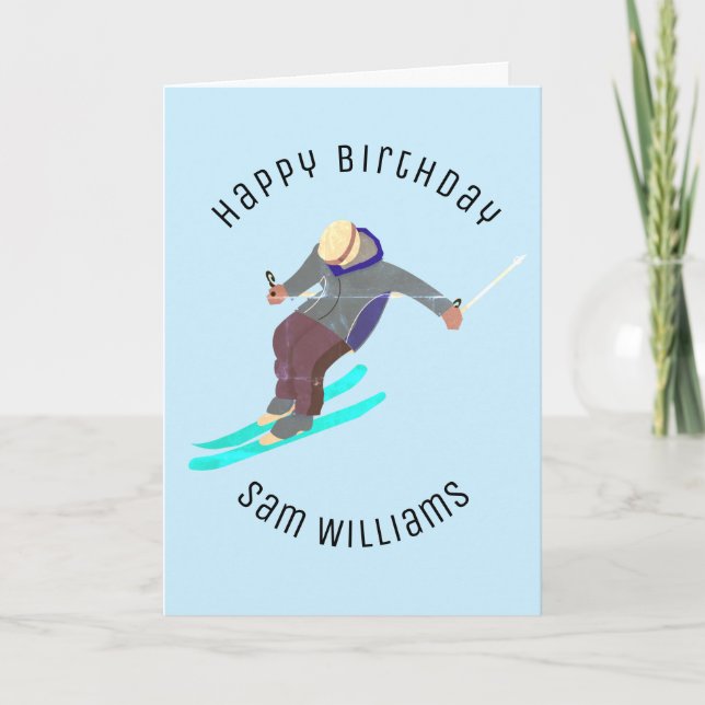 Cartão Esqui (Frente)