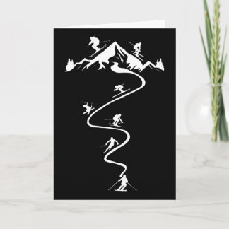 Cartão Esqui alpino