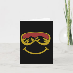 Cartão Esqui E Snowboard Citam Óculos De Esquiador Sorrid