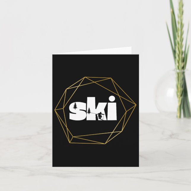 Cartão Esqui Em Lopes (Frente)