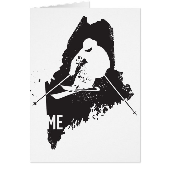 Cartão Esqui Maine (Frente)