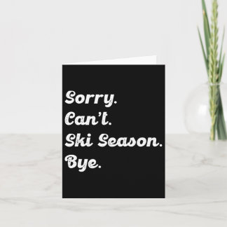 Cartão Esqui Sobre A Vida Útil Simplificada Do Esqui