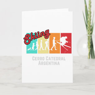 Cartão Esqui T Cerro Catedral Argentina Para Homens E Mul