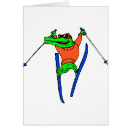 Cartão Esquiador