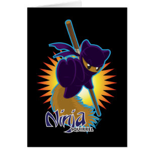 Cartão Esquilo de Ninja