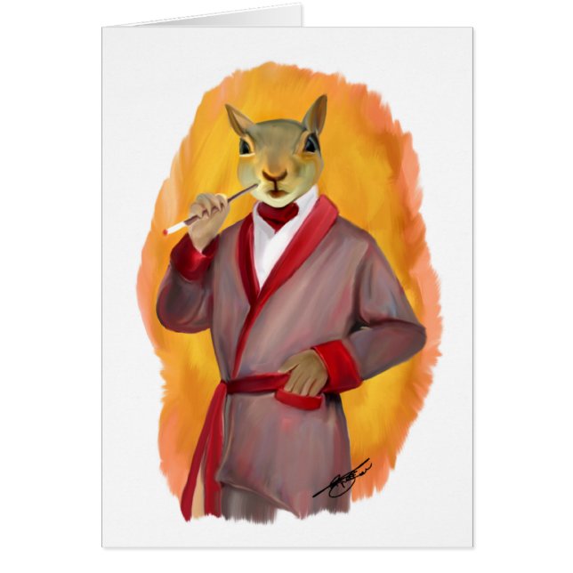 Cartão Esquilo de Tarquin (Frente)