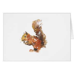 Cartão Esquilo vermelho