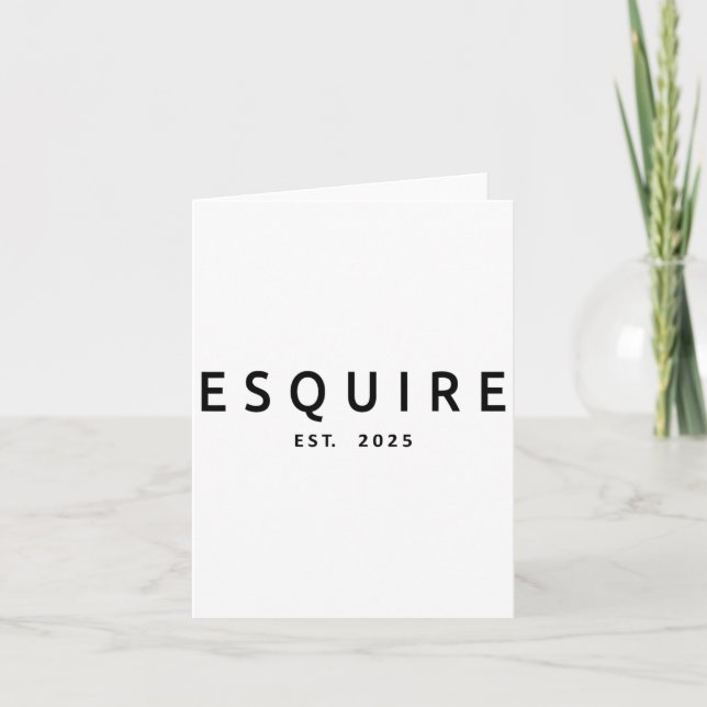 Cartão Esquire Est. 2025  (Frente)