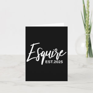 Cartão Esquire Est 2025 Future Lawyers Law Student Gradua