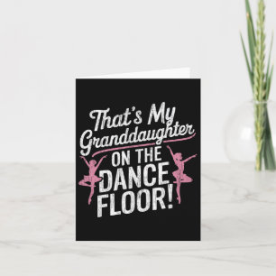 Cartão Essa é a minha neta no chão da dança Cheer G
