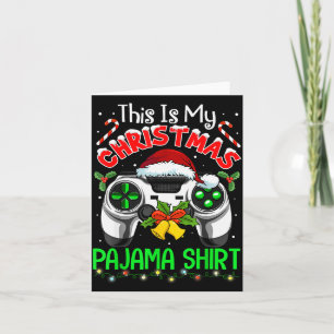 Cartão Essa É Minha Camisa De Natal Gamer Video Game Meni