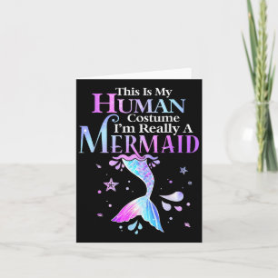 Cartão Essa É Minha Fantasia Humana Eu Sou Realmente Uma 