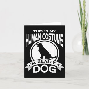Cartão Essa É Minha Fantasia Humana Eu Sou Um Cachorro Ca