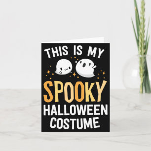 Cartão Esse É Fantasmagórico Traje de Halloween Kawaii Sp
