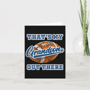 Cartão Esse é meu neto lá fora, vovô animador de futebol