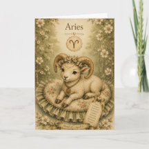 Essência floral vintage do zodíaco - Áries
