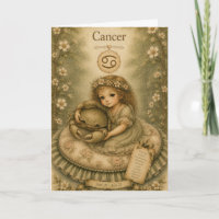 Essência floral vintage zódíaco - Câncer